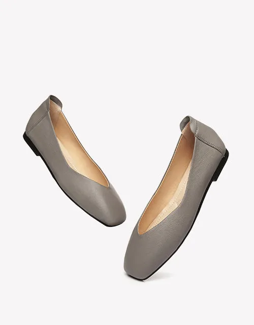 Australian Shepherd UGG Women Leather Ballet Flats Linda